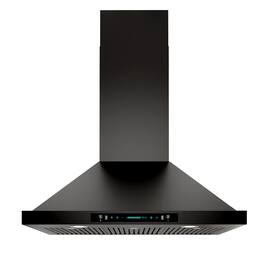 Onefly - 36 inches - Convertible - Wall Range Hood - Black Stainless Steel