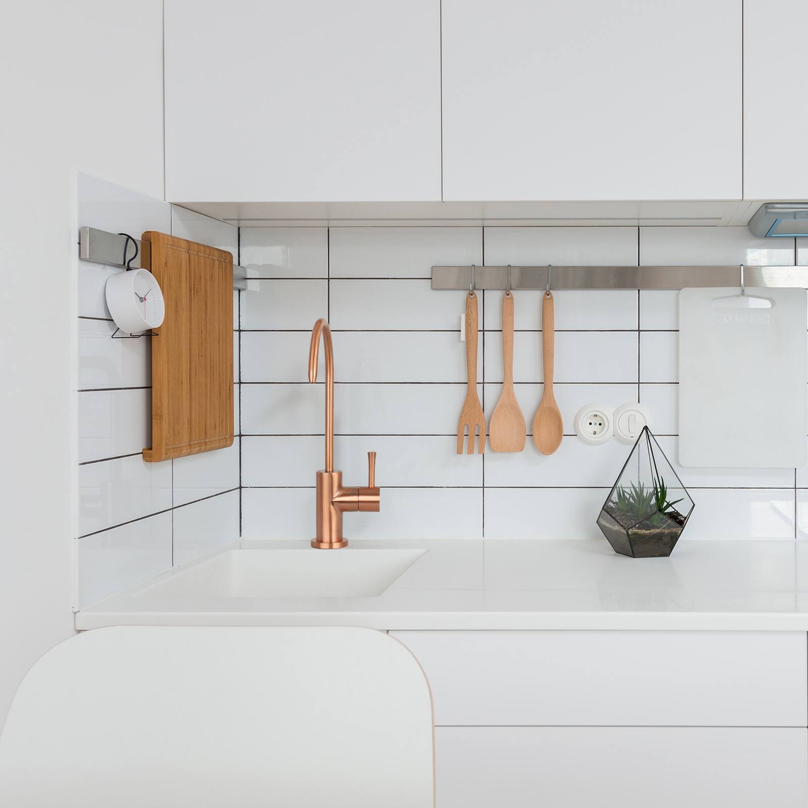 Alt View 5. Akicon - Akicon Solid Brass One-Handle Kitchen Drinking Water Filter Faucet in Copper - Copper.