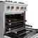 Alt View 13. ZLINE - ZLINE 30 in. Classic Satin Steel Gas Range with 4 Burners and Convection Oven (CGRS-WM-30) - Stain Steel/White Matte.