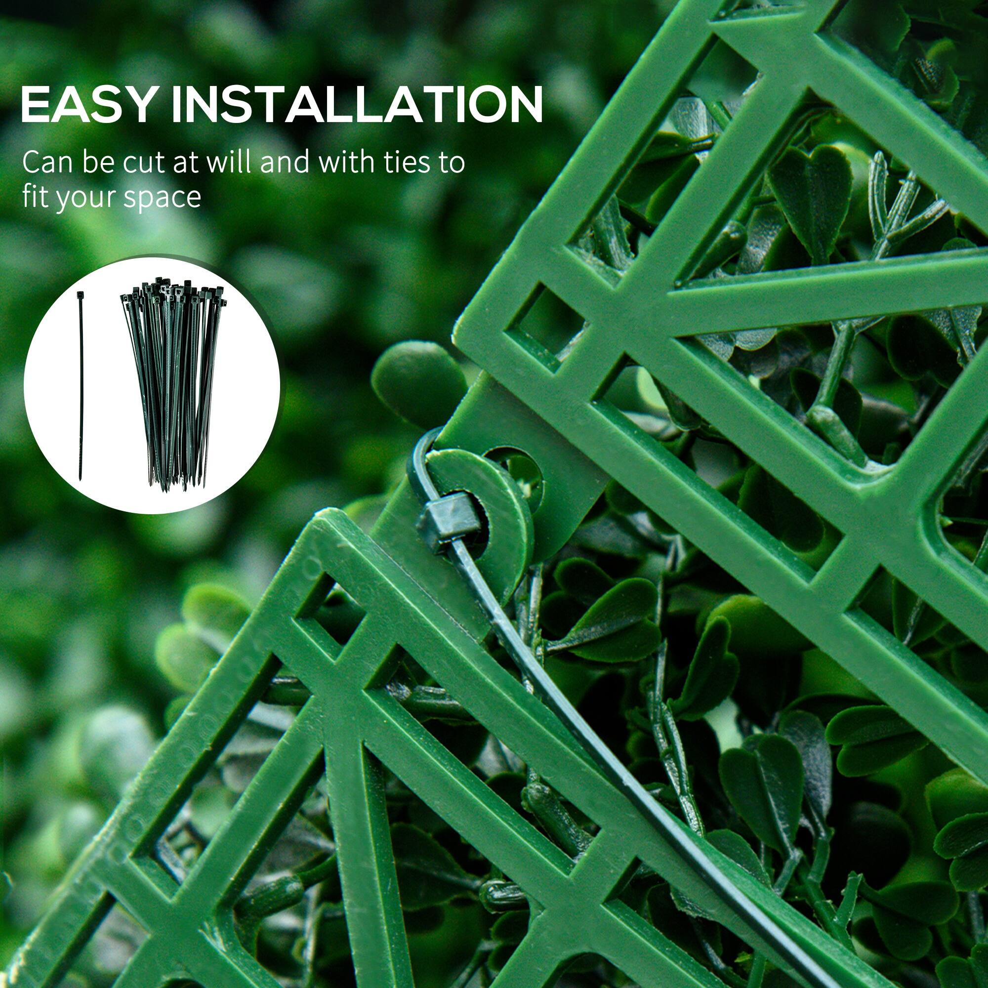 EASY INSTALLATION  
Can be cut at will and with ties to fit your space