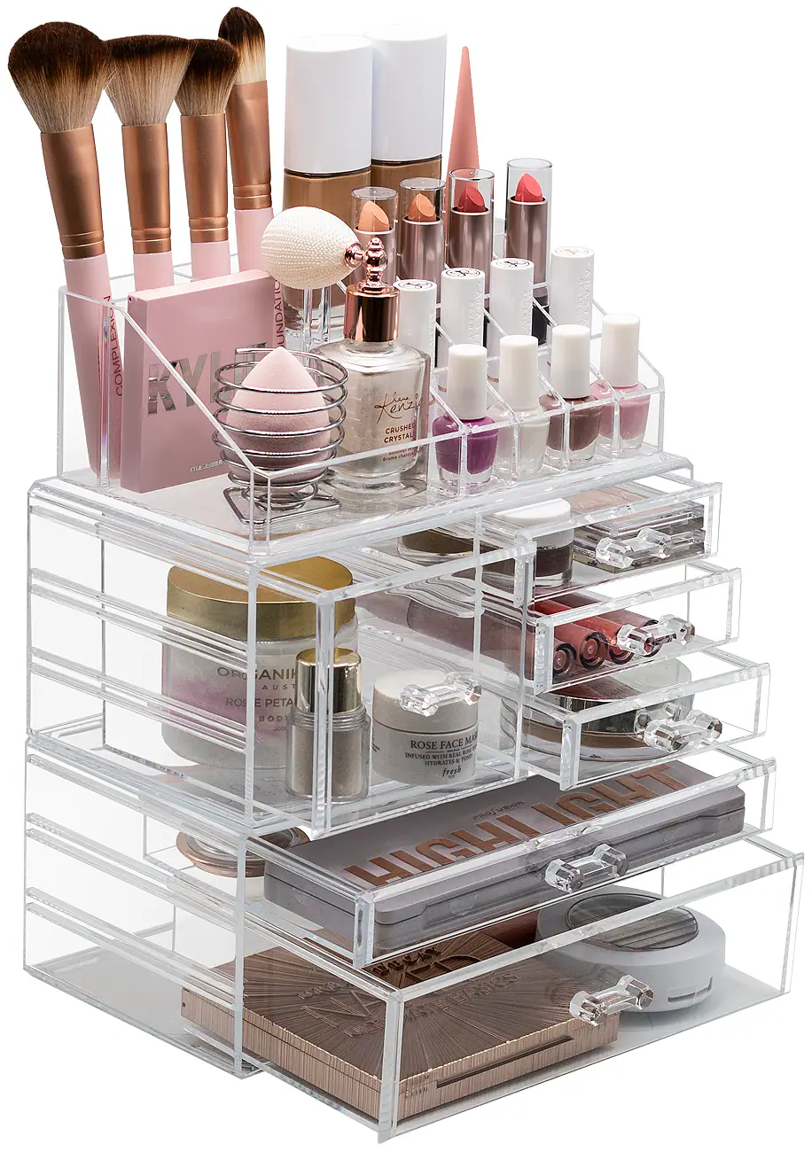 Sure, here is the corrected and grouped text from the image:

1. **Top Shelf:**
   - EXIC COMPI AYS E
   - UNDAT Kenzy evz CRUSHER CRYSTAD ORO ANI DoSs AUS RO E PETA BOD 200 FACE Mo ROSE DOUSED WITHBN Aae HTURAIE fresh PRojusion IGHT LIGHI DOLA KNA HA510S WO

2. **Second Shelf:**
   - KRYSTAL
   - CRUSHER CRYSTAL
   - ORGANIC AUST ROSE PETA BODY
   - ROSE FACE MASK

3. **Third Shelf:**
   - LIGHT

4. **Bottom Shelf:**
   - (No visible text)