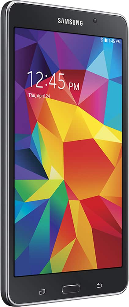 Angle. Samsung - Galaxy Tab 4 - 7" - 8GB - Black.