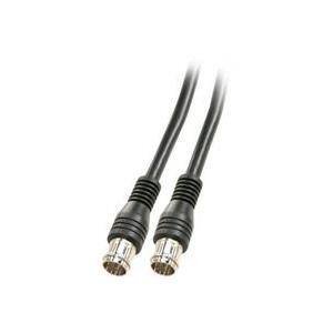 Alt View Standard 20. Steren - F-Quick Coaxial Cable - Black.
