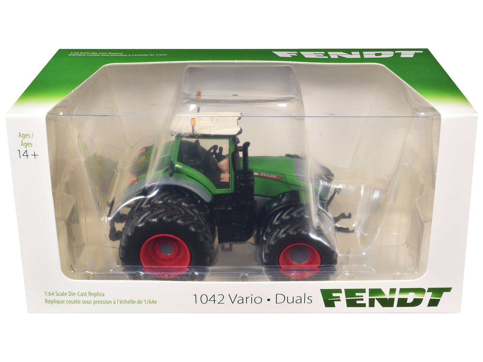 FENDT  
Ages / ges 14+  
1:64 Scale Die-Cast Replica  
Réplique coulée sous pression à l'échelle de 1/64e  
1042 Vario Duals
