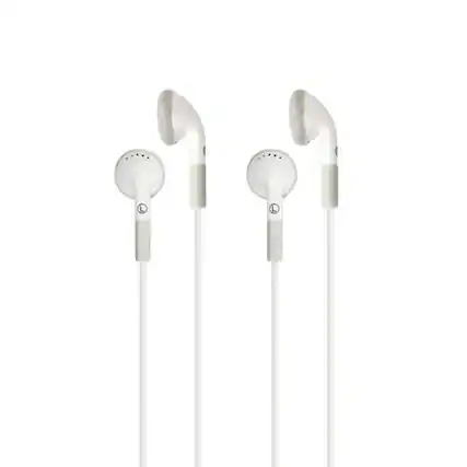 Front. HamiltonBuhl - Ear Buds, In-Line Microphone and Play/Pause Control, Pack of 2.
