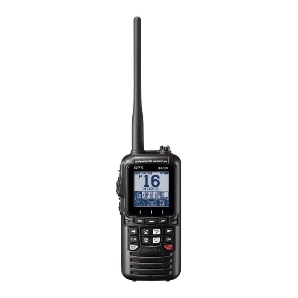 Standard Horizon - HX891 Handheld VHF Radio with Built-in GPS (Navy Blue) - Black