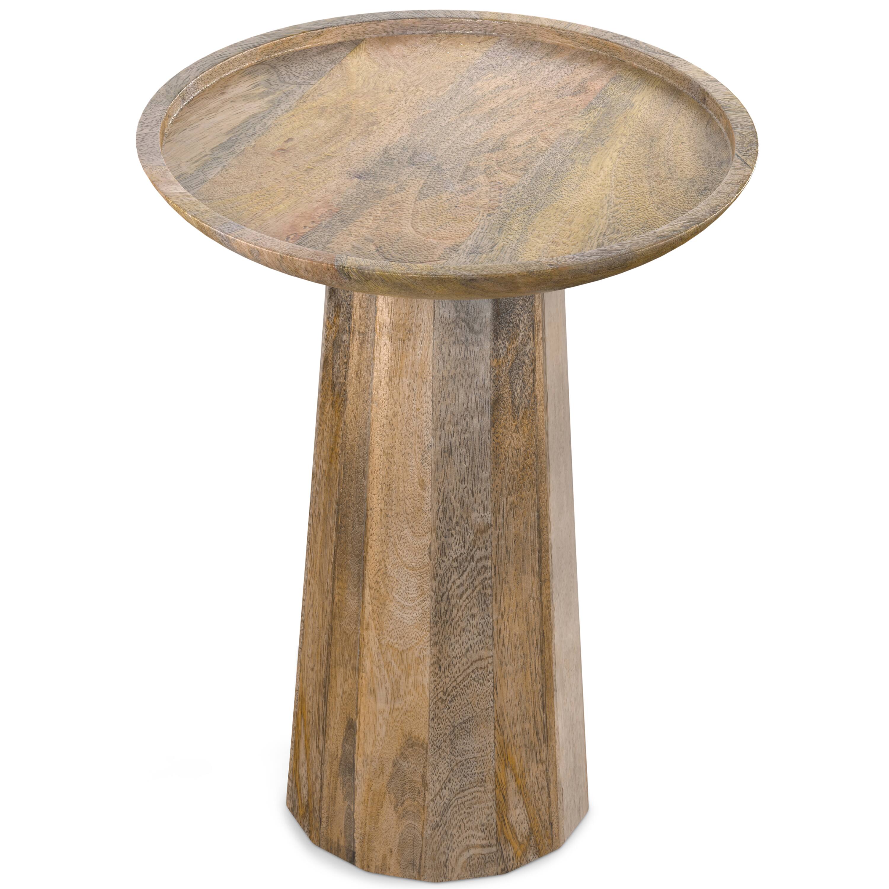 Front. Simpli Home - Dayton Wooden Accent Table - Natural.