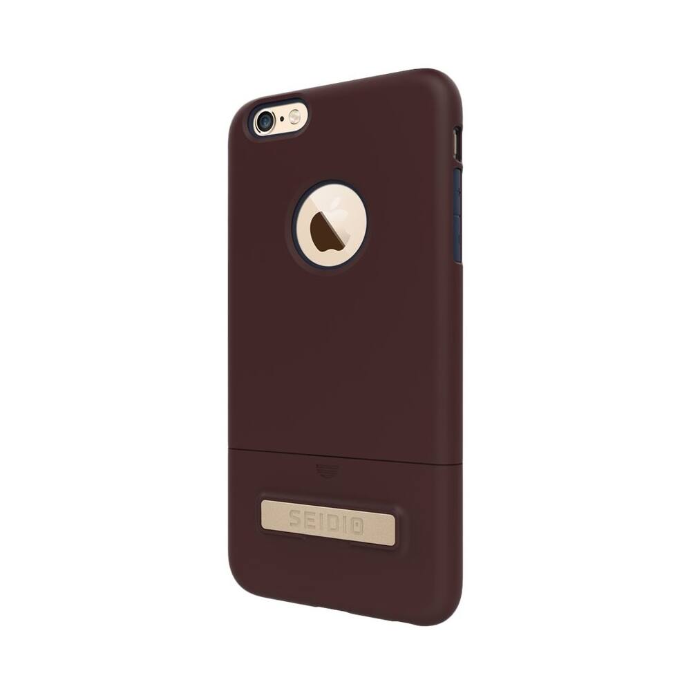 Seidio - SURFACE Case for Apple® iPhone® 6 Plus and 6s Plus - Brown/Midnight Blue - Larger Front