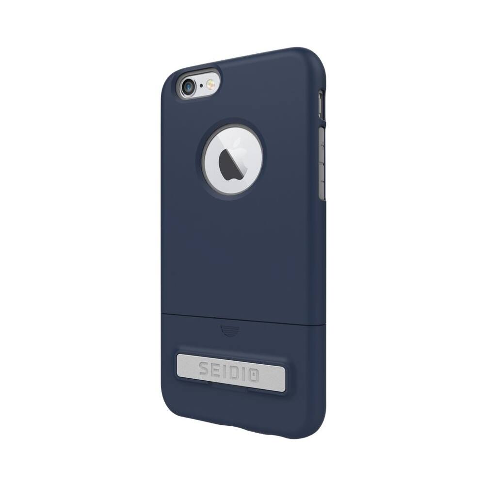 Front. Seidio - SURFACE Case for Apple® iPhone® 6 and 6s - Gray/Midnight Blue.