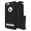 Seidio - SURFACE Combo Case for Apple® iPhone® 6 and 6s - Black/Black - Larger Front