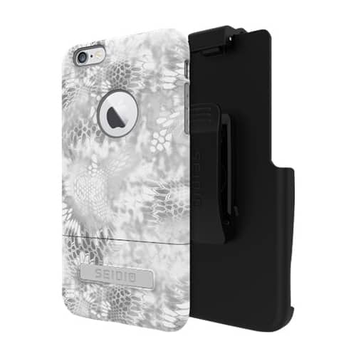 Seidio - SURFACE Kryptek Combo Case for Apple® iPhone® 6 Plus and 6s Plus - Camouflage Yeti - Larger Front