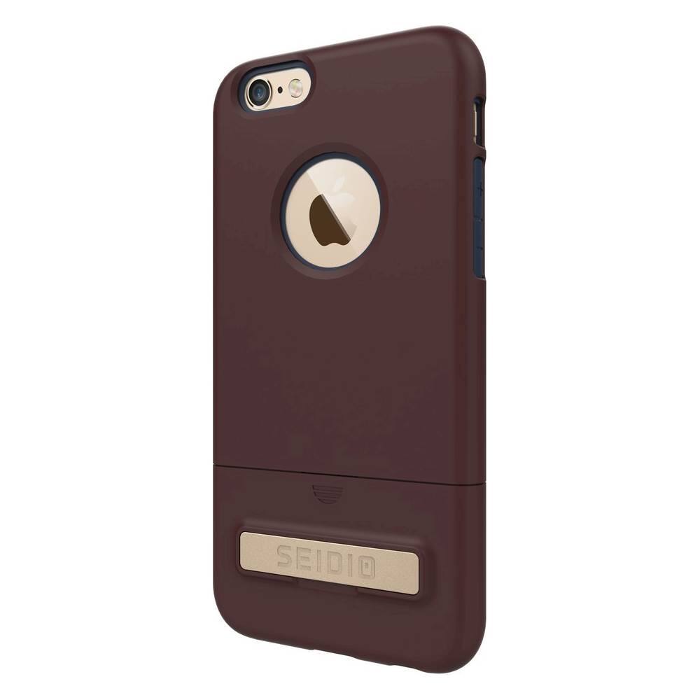 Front. Seidio - SURFACE Case for Apple® iPhone® 6 and 6s - Chocolate.