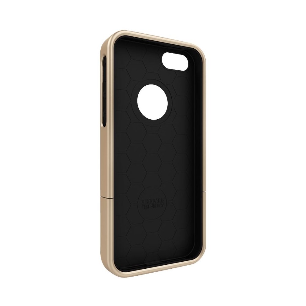 surface case for apple iphone 5, 5s and se - black/gold