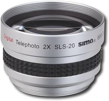 Front Standard. Sima - 2x Telephoto Converter Lens.