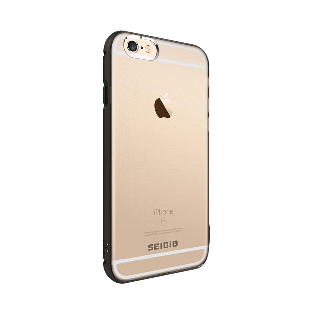 Seidio - TETRA Case for Apple® iPhone® 6 and 6s - Clear/Mocha Brown - Angle