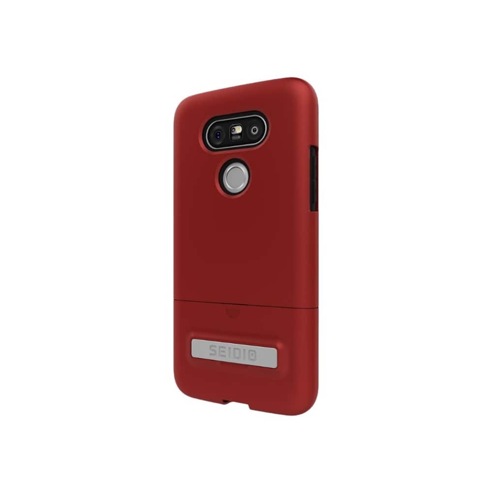 Seidio - SURFACE Case for LG G5 - Black/Dark Red - Larger Front