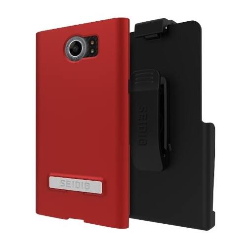 Front. Seidio - SURFACE Combo Case for BlackBerry Priv - Garnet Red.