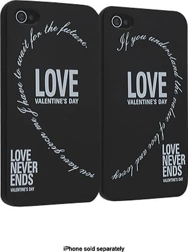 Angle Standard. eForCity - Bundle Snap Case for Apple® iPhone® 4 (AT&T and Verizon) and 4S - Black.