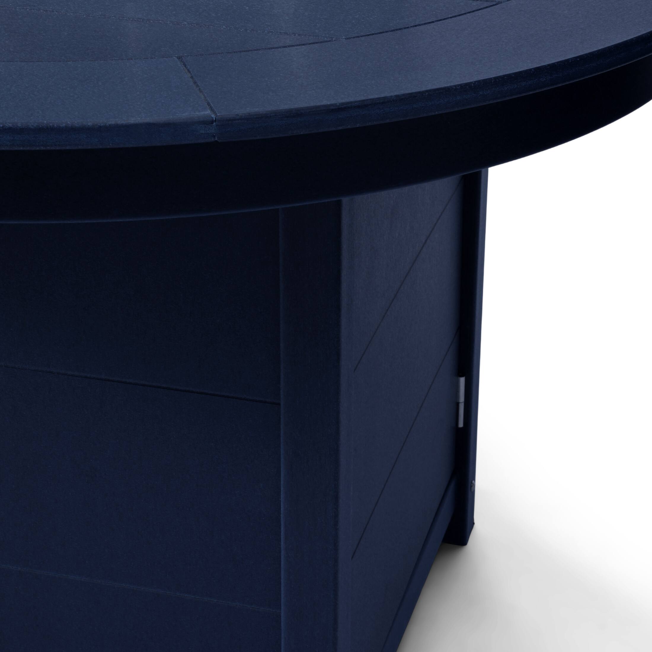 Alt View 3. WestinTrends - WestinTrends Helios 47" Modern Outdoor Patio Propane Gas Round Fire Pit Table - Navy Blue.