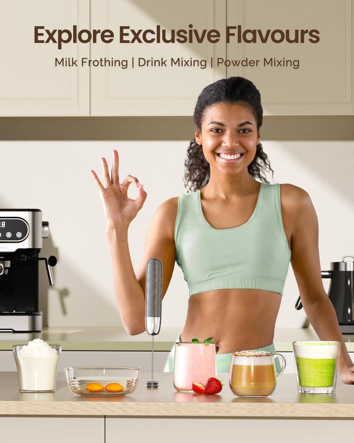 Explore Exclusive Flavours  
Milk Frothing | Drink Mixing | Powder Mixing