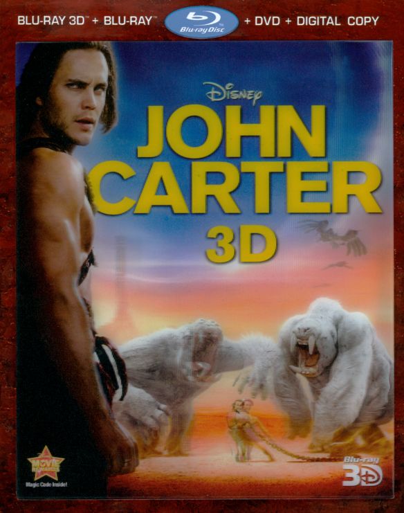  John Carter 3D [4 Discs] [Includes Digital Copy] [3D] [Blu-ray/DVD] [Blu-ray/Blu-ray 3D/DVD] [2012]