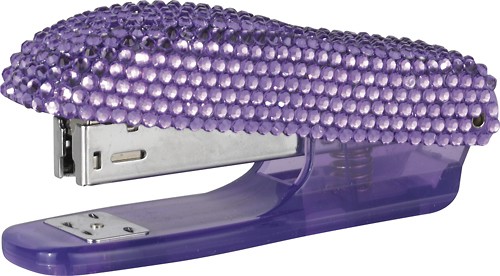 Front Standard. Schoolio - Half-Strip Rhinestone Mini Stapler.