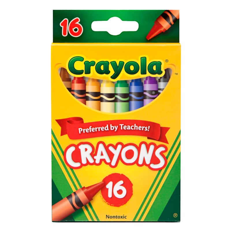 Crayola - Crayons, Regular Size, 16 Colors