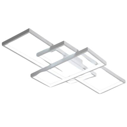 Front. Home Collection - Modern Acrylic LED Ceiling Light 95W Square Flush Mount Chandelier with Remote.