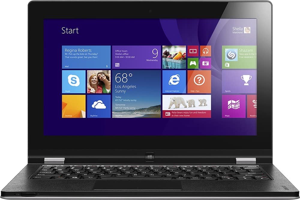 Front Zoom. Lenovo - IdeaPad Yoga 11 2-in-1 11.6" Refurbished Touch-Screen Laptop - 2GB Memory - Silver Gray.