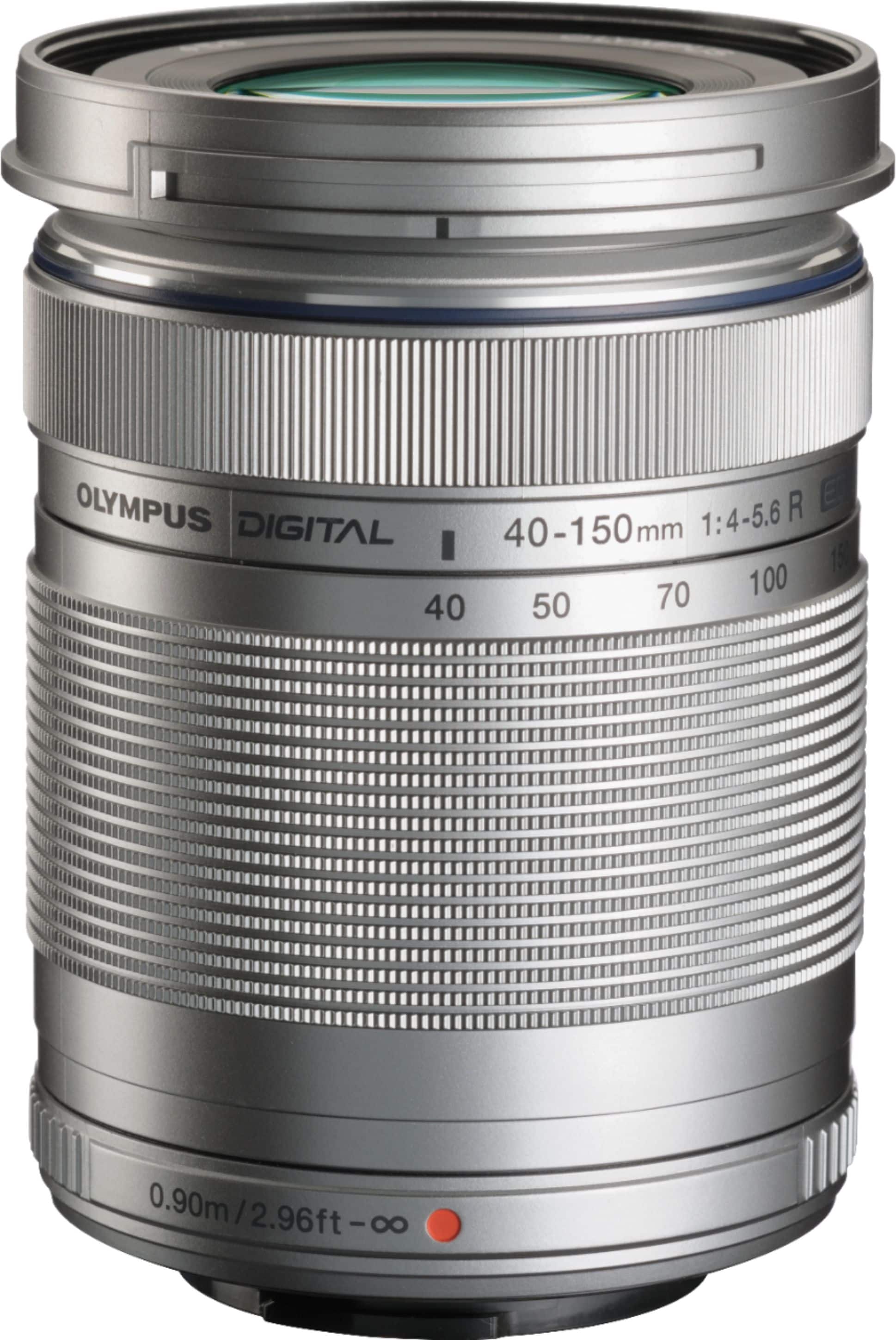 Front. Olympus - M.Zuiko Digital ED 40-150mm f/4.0-5.6 R Telephoto Zoom Lens for Most Micro Four Thirds Cameras - Silver.