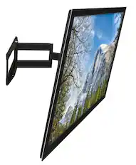 Front. Mount-It! - Swivel TV Wall Mount for 24” – 65” Screens — Tilt & Extend Articulating Arm, Black - Black.