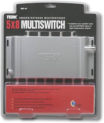 Front Standard. Terk - Multiswitch for 8 Satellite TV Receivers.