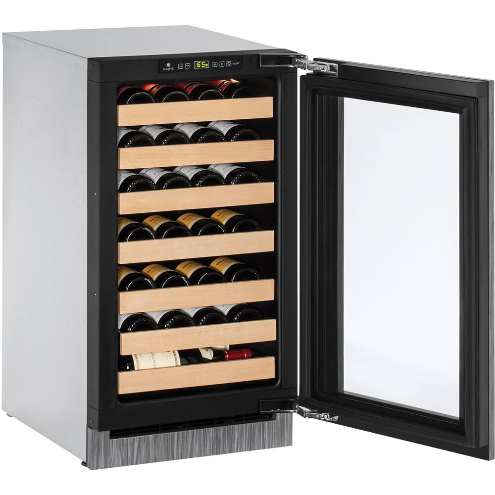 Alt View 12. U-Line - Wine Captain 31-Bottle Built-In Wine Cooler - Custom Panel Ready.