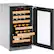 Left. U-Line - Wine Captain 31-Bottle Built-In Wine Cooler - Custom Panel Ready.