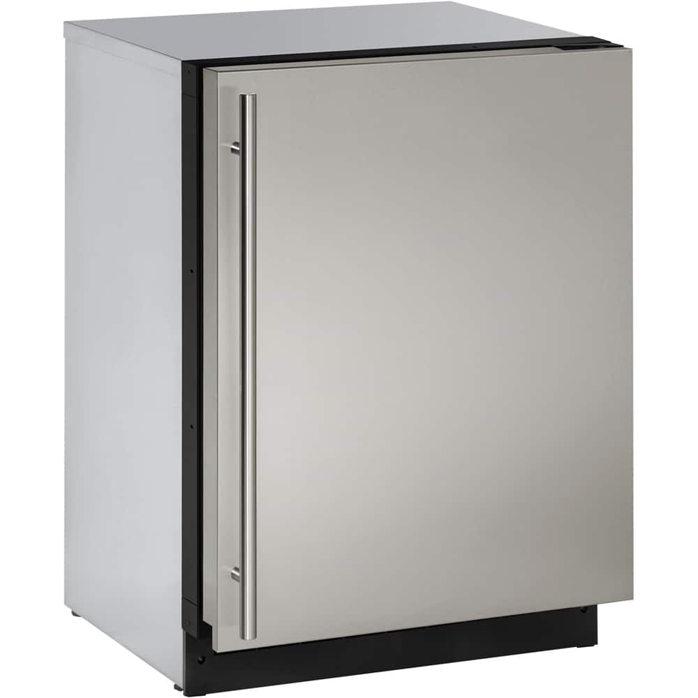 U-Line - 2000 Series 4.9 Cu. Ft. Built-In Mini Fridge - Stainless Steel - Angle_Zoom