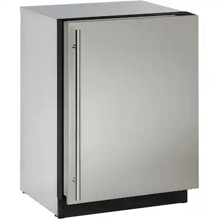 Angle. U-Line - 2000 Series 4.9 Cu. Ft. Built-In Mini Fridge - Stainless Steel.