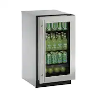 U-Line - 2000 Series 3.6 Cu. Ft. Built-In Mini Fridge - Stainless Steel - Angle_Zoom