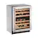 Front. U-Line - Wine Captain 43-Bottle Wine Cooler - Stainless Steel.
