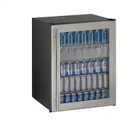 U-Line - ADA Series 5.4 Cu. Ft. Mini Fridge - Stainless Steel - Angle_Zoom