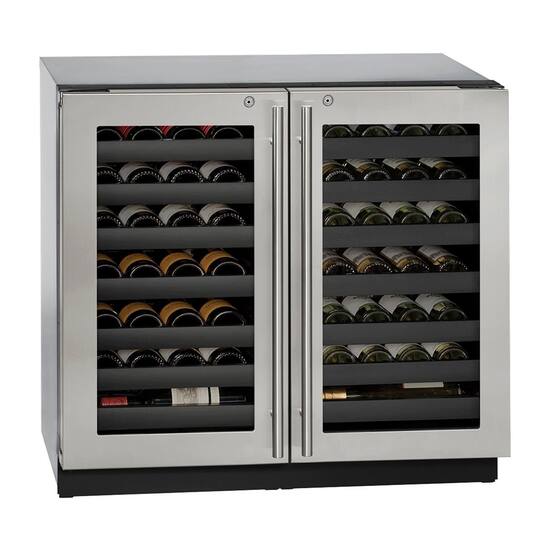 U Line Wine Captain 62 Bottle Built In Wine Cooler Stainless Steel U 3036WCWCS 13B Best Buy