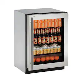 U-Line - 2000 Series 4.9 Cu. Ft. Built-In Mini Fridge - Stainless Steel