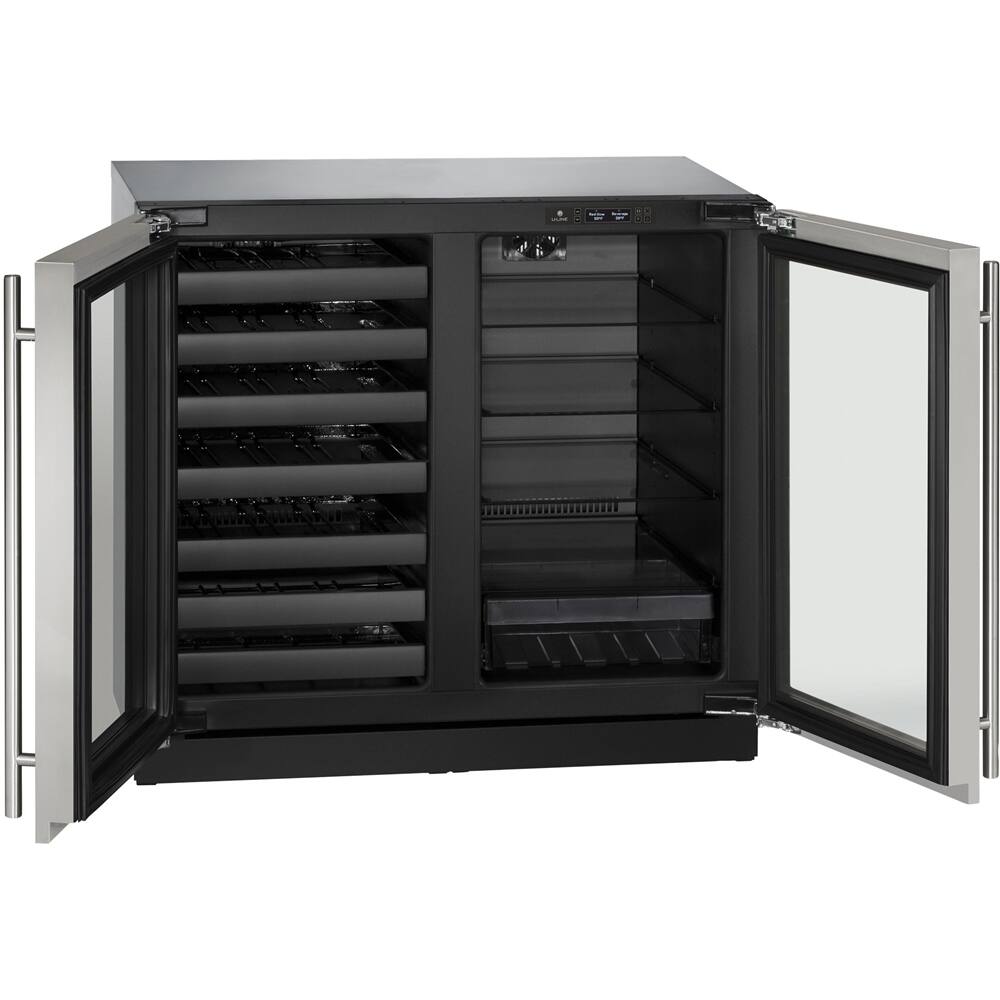 Alt View 11. U-Line - Modular 3000 Series 31-Bottle Built-In Wine Refrigerator - Stainless Steel.