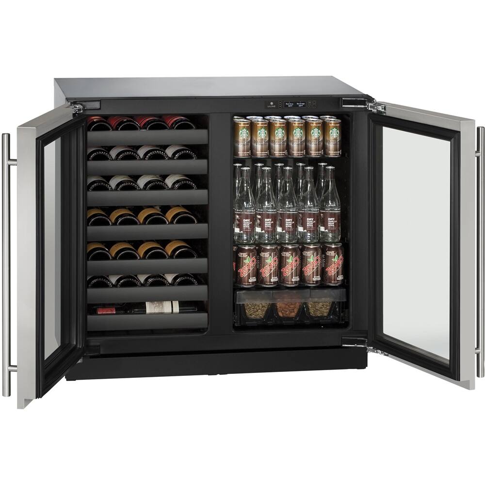 Alt View 12. U-Line - Modular 3000 Series 31-Bottle Built-In Wine Refrigerator - Stainless Steel.