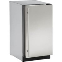 U-Line - 18" 60-Lb. Built-In Icemaker - Stainless steel - Front_Zoom