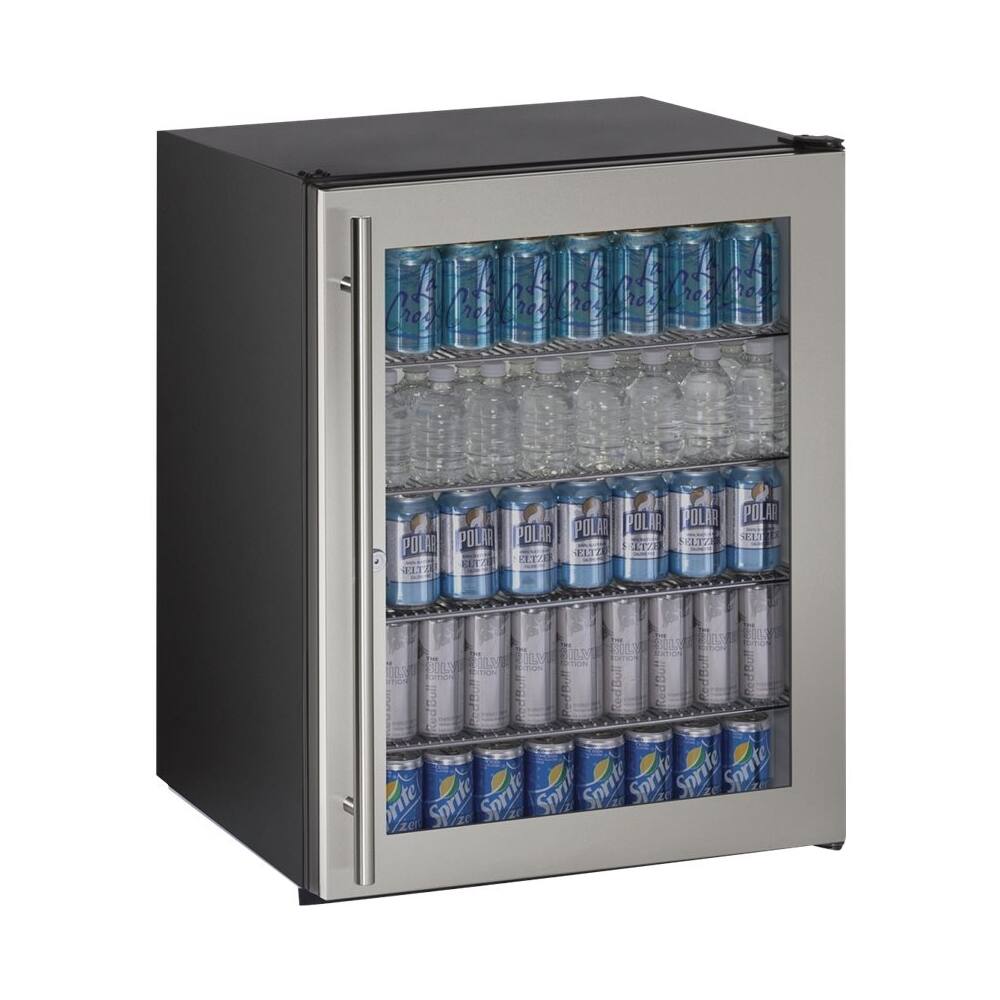 Angle. U-Line - ADA Series 5.4 Cu. Ft. Mini Fridge - Black.