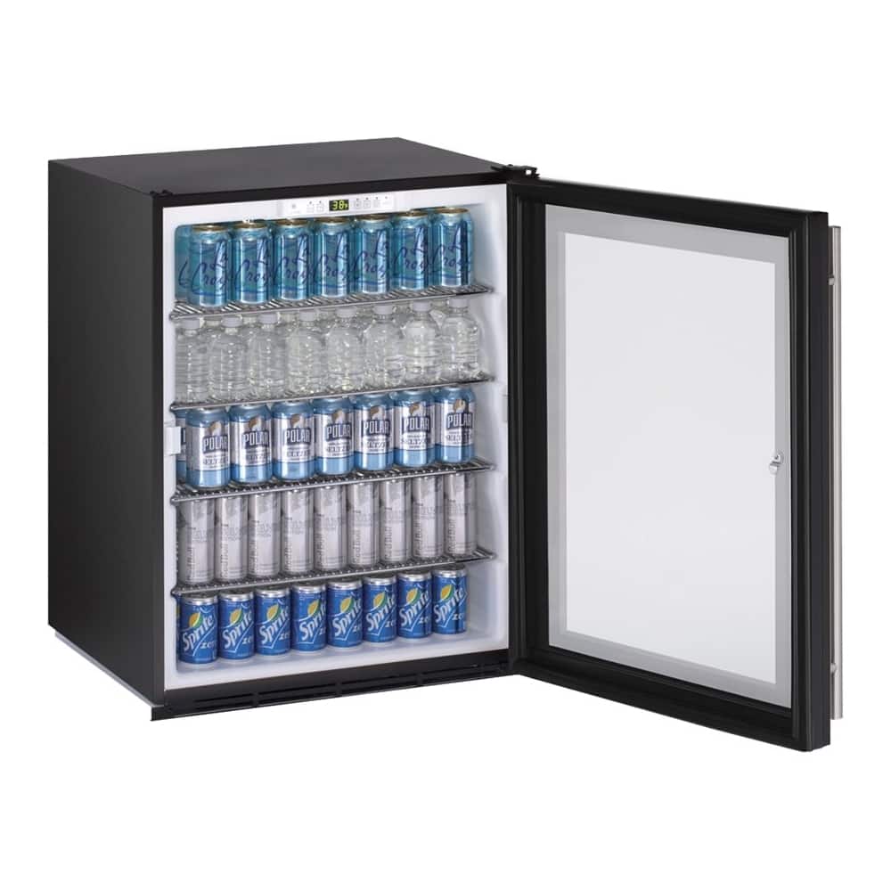 Left. U-Line - ADA Series 5.4 Cu. Ft. Mini Fridge - Black.