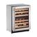 Angle. U-Line - Wine Captain 43-Bottle Wine Cooler - Stainless Steel.
