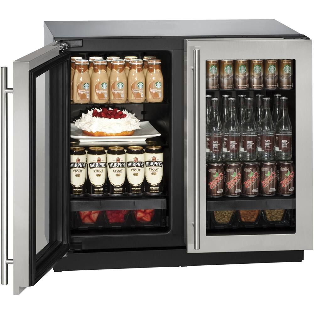 Alt View 11. U-Line - Modular 3000 Series 6.9 Cu. Ft. Built-In Mini Fridge - Stainless Steel.