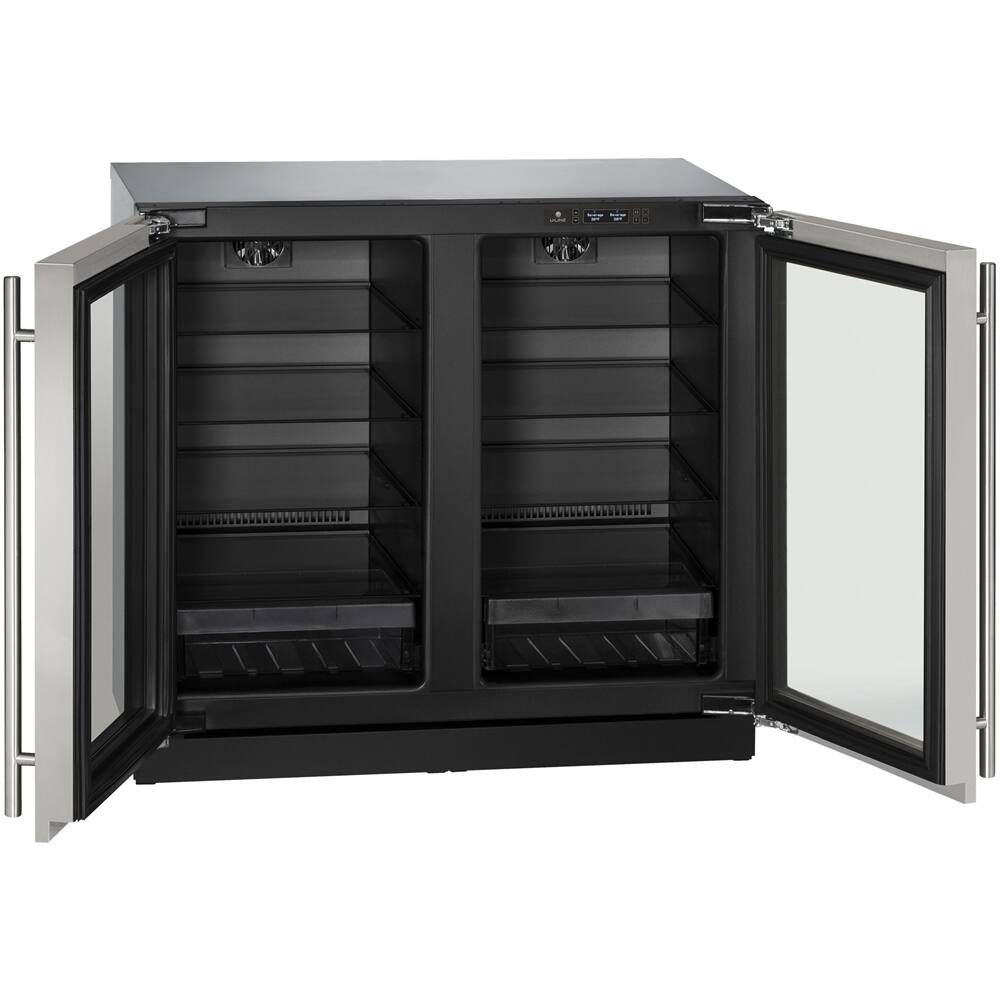 Alt View 12. U-Line - Modular 3000 Series 6.9 Cu. Ft. Built-In Mini Fridge - Stainless Steel.