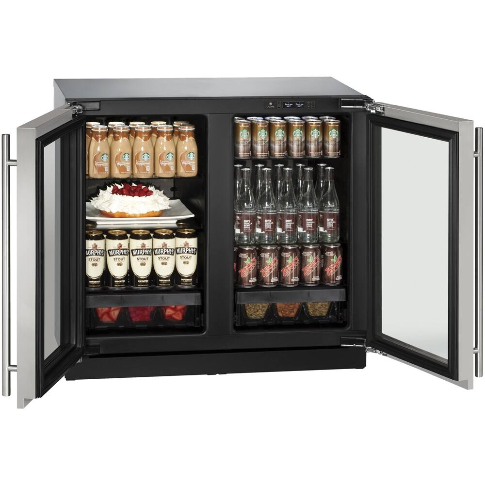 Alt View 13. U-Line - Modular 3000 Series 6.9 Cu. Ft. Built-In Mini Fridge - Stainless Steel.